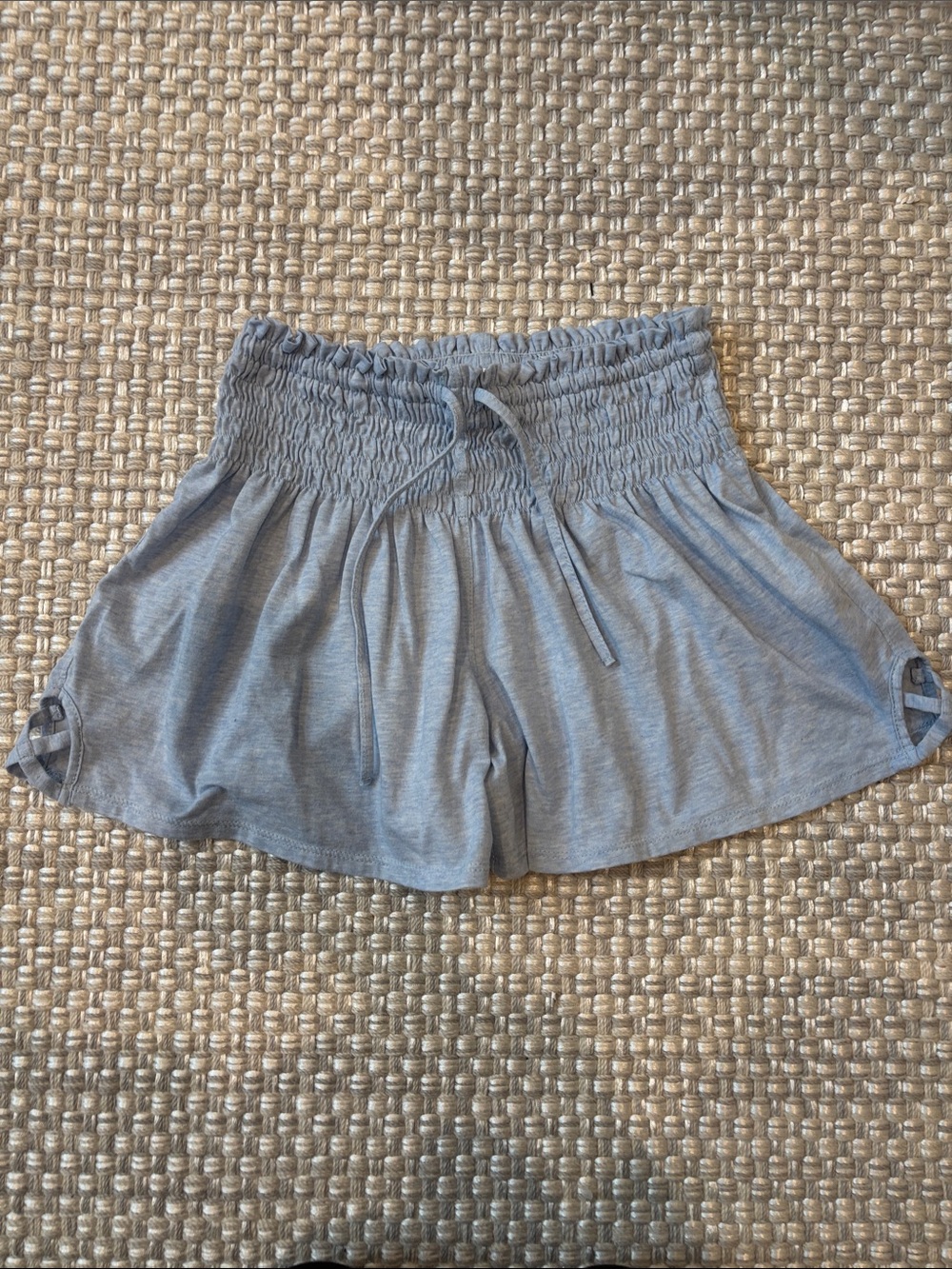 Limeapple light blue Girls Elastic Waist Shorts